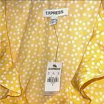 EXPRESS NWT  S Top Top Blouse Golden Yellow Cropped SEXY Photo 2