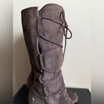 UGG  Elsey Chocolate SuedeWedge Boots Lace Photo 6