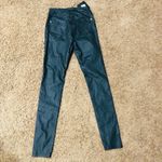 Parisian  Women's Skinny Jegging High Waisted Black‎ Coated Size 4 NWT Photo 6