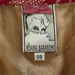 Yoana Baraschi Anthropologie Women's Floral A-Line Skirt Red Knee-Length Size 8 Photo 4