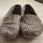 Toms Tom’s Alpargata Slip On Shoes Loafers Alpargata Brown Herringbone Used Women’s 8 Photo 5