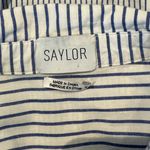 Saylor - Striped Long Sleeve Preppy Tie-Waist Shirt Dress Sz S Photo 5