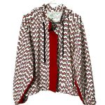 One Teaspoon Heartline Track Jacket M 24.5” P2P Red White $155 Retail NWT Photo 1