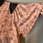 Kaileigh pink floral cold shoulder blouse Photo 3