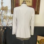 Alice + Olivia  Classics Jerri Collarless White Blazer Minimal Office- Sz 10 🧡🎀 Photo 7