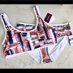 Vigoss | Lined Mesh Retro Print Bikini Swimsuit Photo 0