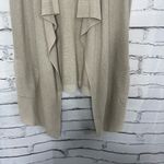 Banana Republic  Open Front Knit Cardigan Vest Women’s Small Beige Drape Sweater Photo 3