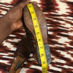 Vintage Sesto Meucci Woven Leather Slingback Sandals Strappy Braided Brown Square Toe Mules ballet flats Fisherman Maryjane shoes 100% Genuine Leather Photo 4