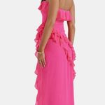 House Of CB ‘NWT 💗Hot Pink XS Sarina Ruffle Strapless Women’s Maxi Dress Photo 1