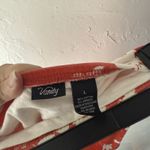 Vanity Y2k Hawaiian Large Red White Floral Strapless Tube Top‎ Beach Summer Photo 6