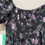 Stitch & Pine Black Floral Short Sleeve Maxi Dress Size M Size M Photo 4