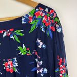 Woman Within NWT Floral Tunic Top Size
26/28 Navy Boho Flowy Cottage Comfy Photo 2