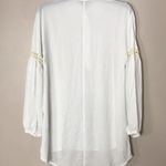 Harlowe $ Graham Harlowe and graham sheer pullover lightweight blouse size medium Photo 10