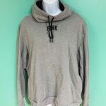 PINK - Victoria's Secret PINK Victoria’s Secret Grey Cowl Neck Sherpa Lined Sweater Photo 2