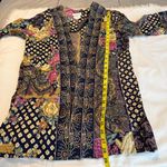 Vintage Lady Carol Petites Mixed Prints Open Front Jacket Dress w/ Belt Sz 10 Blue Photo 13