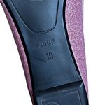 Fioni Pink Glitter Bow Peep Toe Flats Size 10 Photo 10