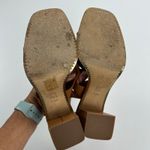 Tory Burch  Delaney Embellished Sandal Camel Brown Tortoise Crystal Size 7.5M Photo 5