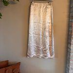 Babaton  Cream Satin Midi Skirt‎ Photo 1