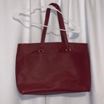 Dark Red faux leather Handbag Large Multi Compartment Photo 0