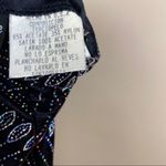 Elegant Classy Size 6 Floral Sequin Thigh Slit Maxi Dress Retro Shimmer Sparkle Black Photo 7