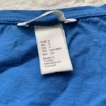 H&M Blue Scoopneck Ruffle Sleeve T-Shirt Size S Photo 2