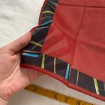 Red and navy funky boarder print bandana 0392 Photo 1