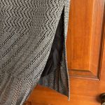 BODE metallic knit maxi skirt color is called Astro Gray Size M Photo 2