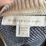 Monteau Blue Argyle Sweater Vest Preppy Academia Retro Small Photo 2