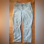 Denizen from Levi's Denizen Levi’s Light Faded Blue Mid Rise Boyfriend Distressed Jeans Size 8 Photo 1