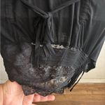 Chic Black Sleeveless Overlay Bling Details Tunic Top L Size L Photo 8