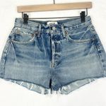 AGOLDE  Parker Cut Off Short Size 26 Organic Cotton Button Fly High Rise Rigid Photo 2