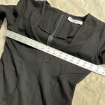 Amanda Uprichard Fresno Mini Dress Women's Small Black Bell Sleeves A-Line RTR Photo 8