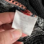 Pink Rose  Womens Knit Cardigan Sweater Open Drape Front Striped Lightweight Med Photo 7