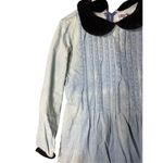 Vintage Fads‎ Denim Cottagecore Maxi Dress Modest Grunge 90s 80s Size 8 Blue Photo 5