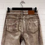 Ralph Lauren Purple Label Collection 208 Metallic Gold Boot Cut Denim Jeans Size 27 Photo 10