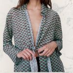 ZARA New Printed Long Sleeve Sea Green Tunic/Swim Cover-Up/Blouse/Top NWT Photo 3