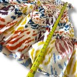 Point Sur J.Crew Cream Multi Color Pom Pom Tiered Midi Dress Photo 6