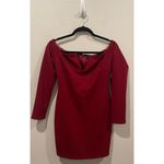 Lulus Over the Swoon Wine Red Off-the-Shoulder Bodycon Dress Photo 1