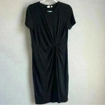 Gap Women’s M Black Twist-Knot T-Shirt Dress Photo 6