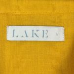 Lake Gauze Caftan Muslin Lounge Dress Yellow Large Boho Lagenlook Coastal Travel Photo 5