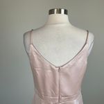 XScape  Satin Sleeveless Tulip Long Column Evening Gown Pink Size 8 Formal Dress Photo 8