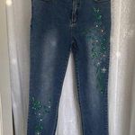 SASSY THAI Embellished Blue Jeans Sz: M 30” Photo 0
