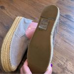 Soludos  Malibu Perforated Gray Suede Double High Platform Espadrilles Size 10 Photo 4