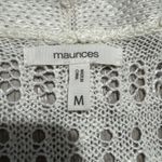 Maurice's Women Ombre Stripe Open Knit Long Cardigan Sweater 1/2 Sleeve M Block Photo 9