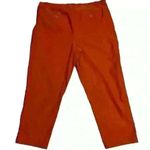 Nanette Lepore Womens Ankle Pants Picante Rusty Red Color Size 20W Stretch Photo 4