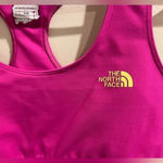 The North Face Size Medium Hot Pink Vapor Wick Sports Bra Photo 2