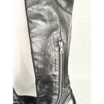 Dries Van Noten Black Soft Leather Round Cap Toe Knee High Platform Heel Boot 39 Photo 9