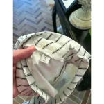 Ecru  white/navy ticking stripe‎ knee length shorts NWT size 2 Photo 3