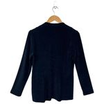 Chico's  Travelers Collection Classic Petite Military Jacket Slinky Blue 1 Photo 3