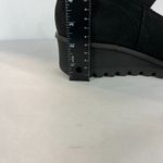 Loints Of Holland Maryjane Shoes Womens 41 9.5 10 Black Wedge Pebbled‎ Leather Photo 10